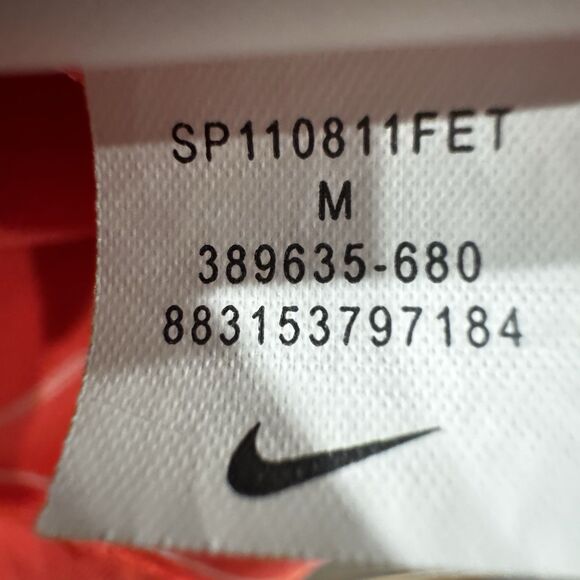 Nike Golf Women’s Active Dri-fit Coral White Striped Polo Tank Top Medium - Picture 8 of 10